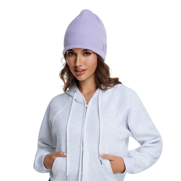 Reversible Fleece-Lined Knit Beanie