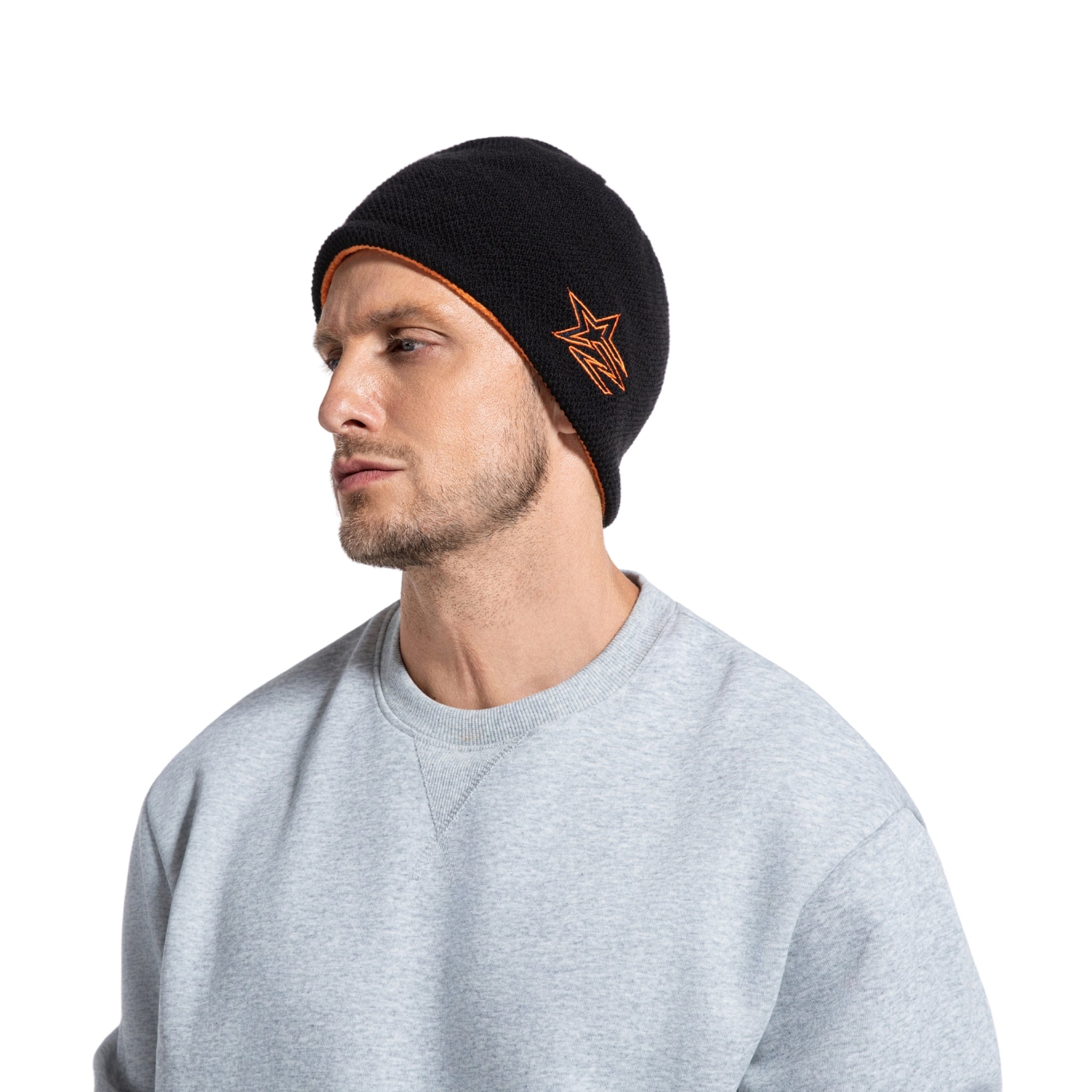 Reversible Fleece Lined Knit Beanie